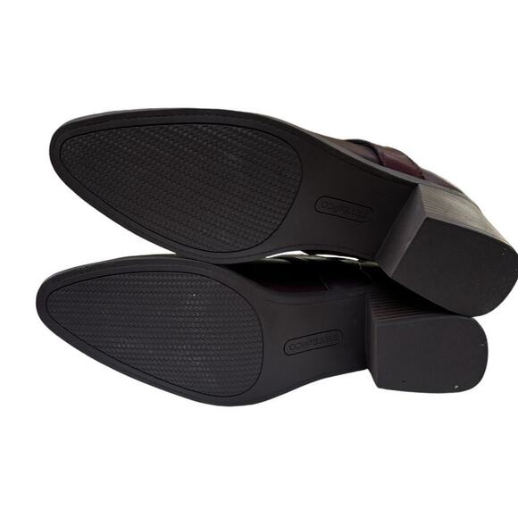 Frye & Co Pembrooke Boots Size 11 color Redwood Brown Faux Leather Ankle Booties - Picture 6 of 7